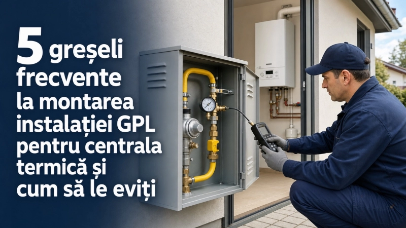 5 greșeli frecvente la montarea instalației GPL pentru centrala termică și cum să le eviti