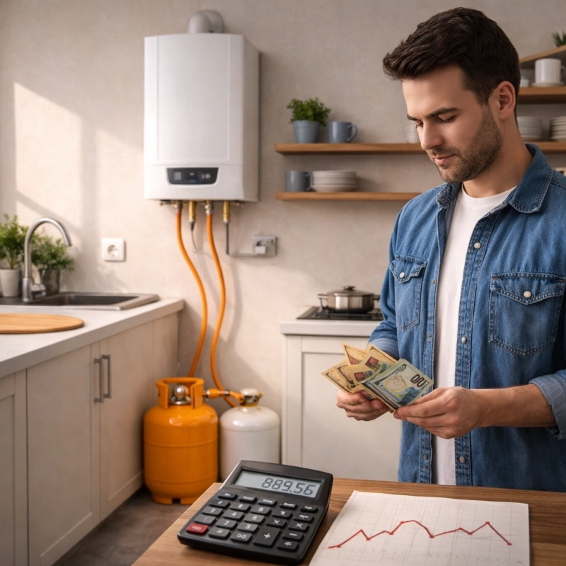 Cat consuma o centrala pe GPL? Calcul real + solutii pentru reducerea costurilor