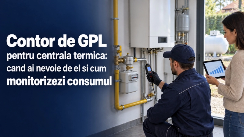 Contor GPL pentru centrala termica: masurarea consumului si alegerea corecta