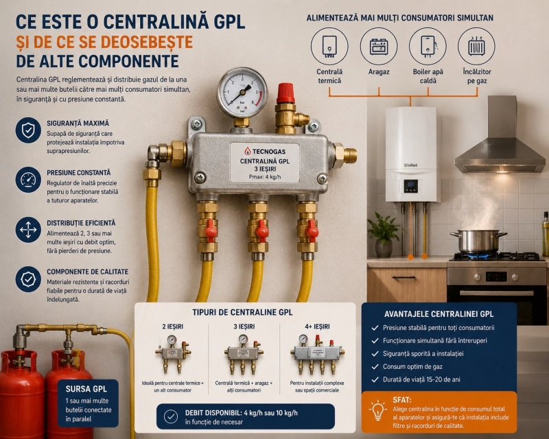 Cum funcționează o centralina GPL cu mai multe ieșiri și când ai nevoie de ea