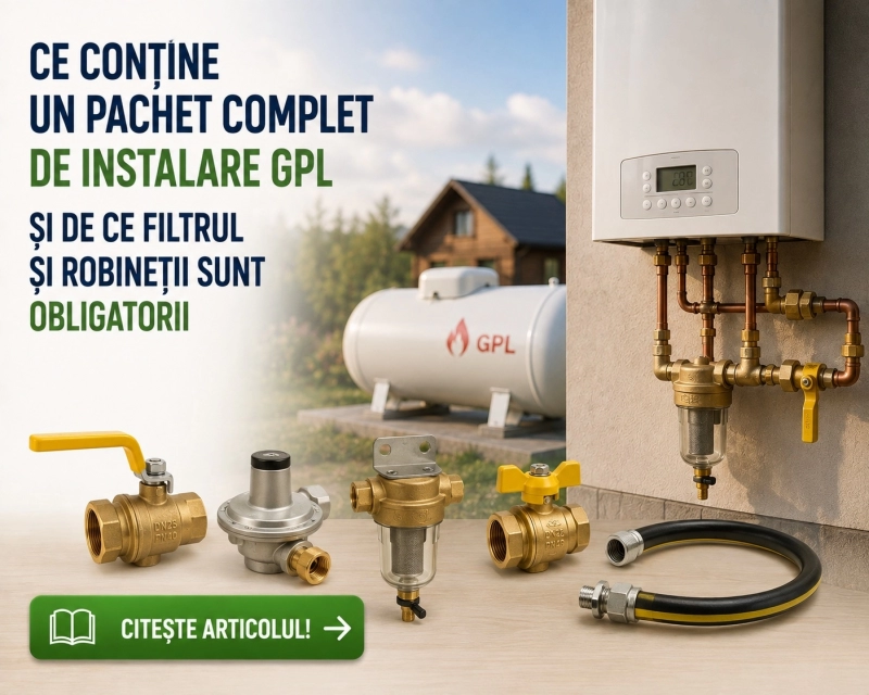 Pachet instalare GPL pentru centrala termica: componente si alegere corecta