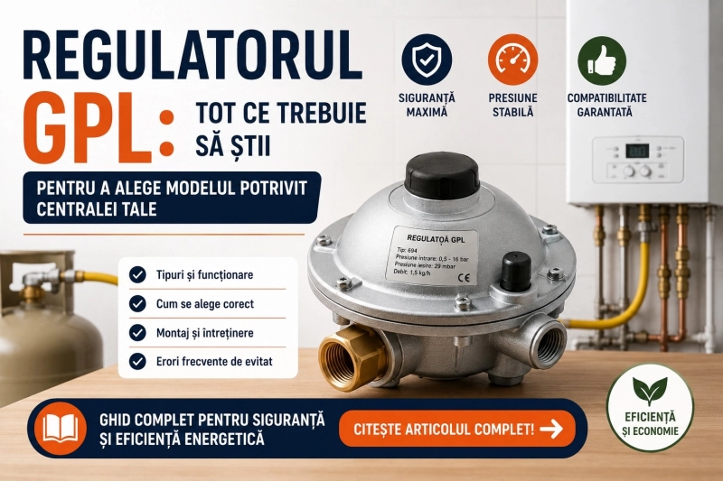 Regulatorul GPL: tot ce trebuie să știi pentru a alege modelul potrivit centralei tale