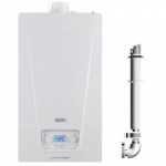 Centrala termica pe gaz in condensare Baxi Luna Classic 28 INT-B - 28 kw, incalzire + ACM, kit evacuare inclus
