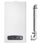 Centrala GPL sau gaz  Ariston CARES S 24 kw, kit evacuare, condensatie